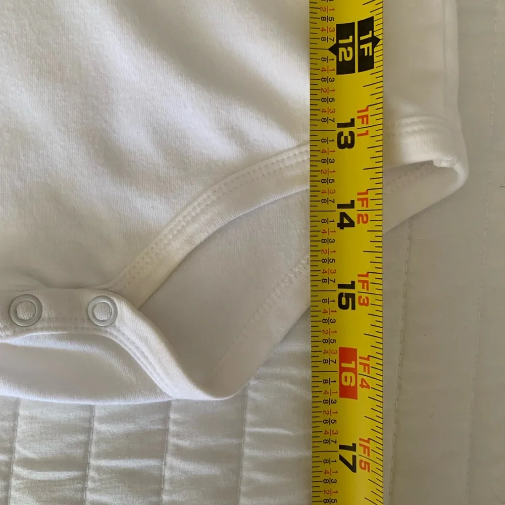 Vintage Garanimals Turtleneck Onesie Boys Girls Size 18M White 1 Piece Bodysuit